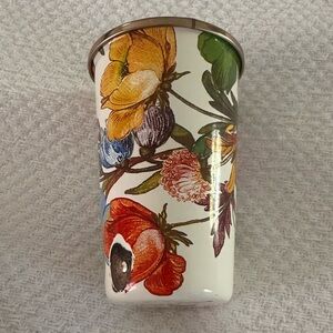 Mackenzie Childs Floral Patterned Tumbler New